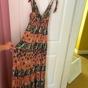 Free people floral flowy sundress womens medium